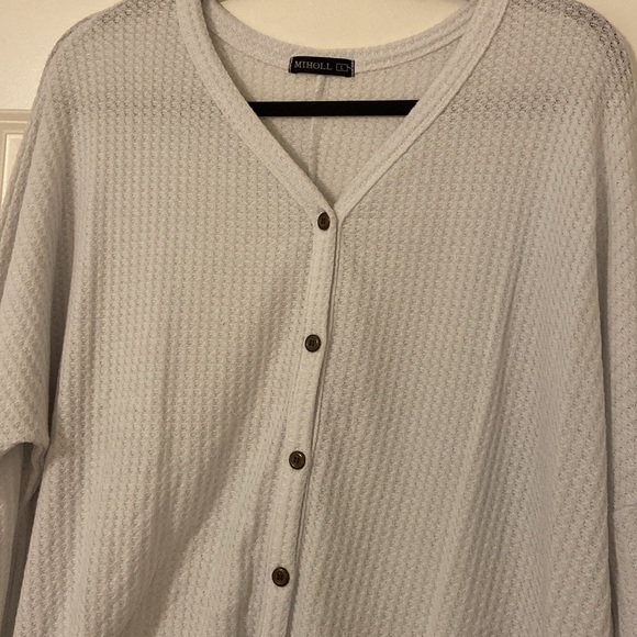 Knit tie front sweater - Picture 3 of 3